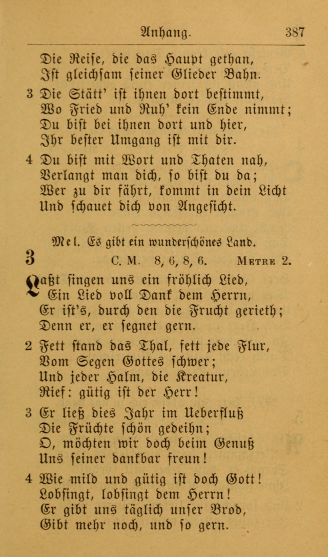 Die allgemeine Lieder-Sammlung zum privat und öffentlichen Gottes-Dienst: mit fleiß zusammengetragen (2nd Aufl.) page 387