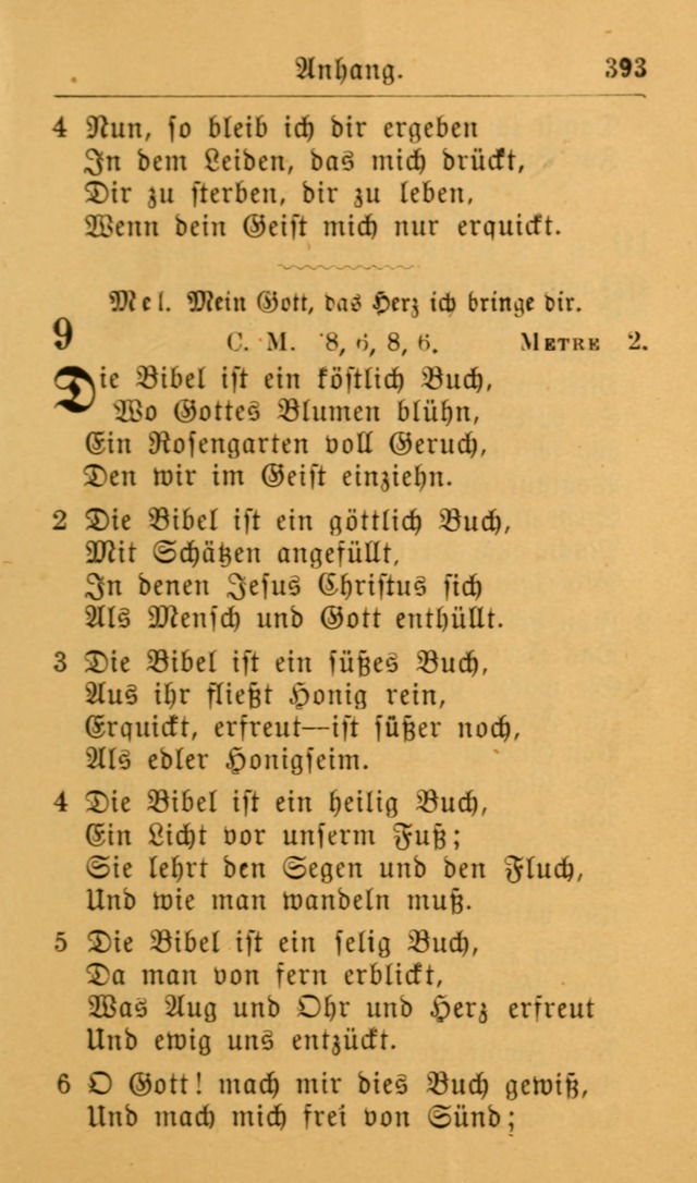 Die allgemeine Lieder-Sammlung zum privat und öffentlichen Gottes-Dienst: mit fleiß zusammengetragen (2nd Aufl.) page 393