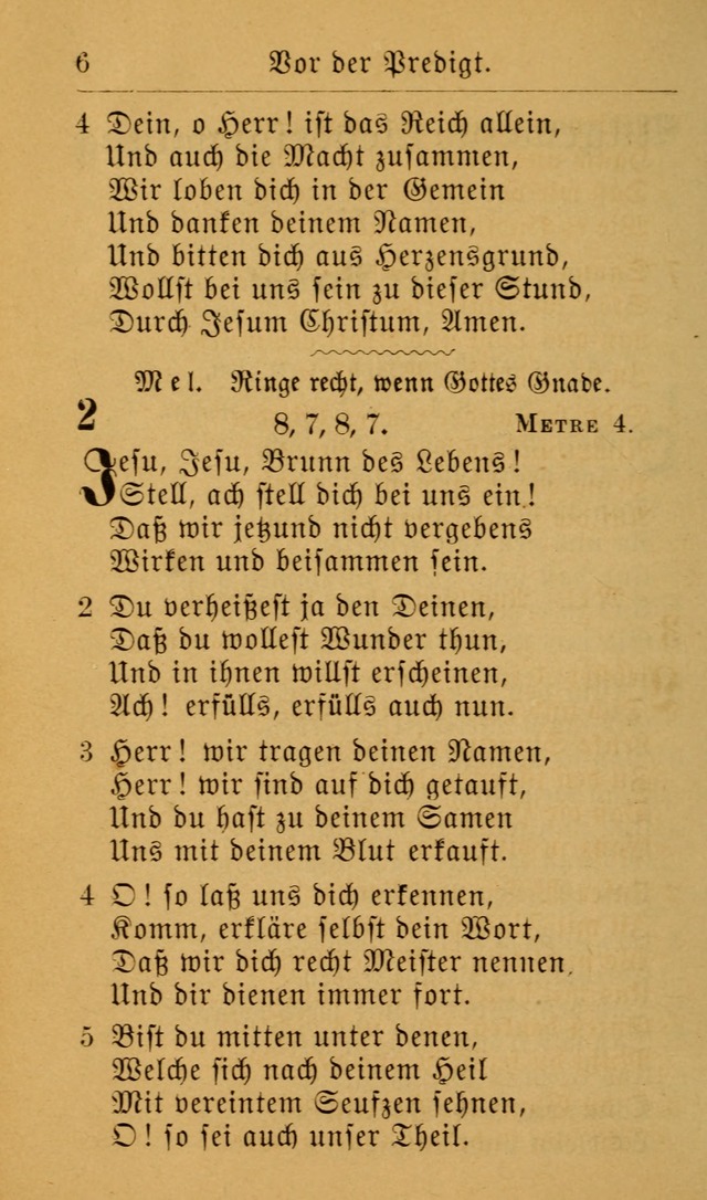 Die allgemeine Lieder-Sammlung zum privat und öffentlichen Gottes-Dienst: mit fleiß zusammengetragen (2nd Aufl.) page 6