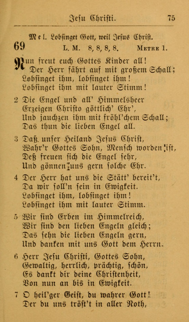 Die allgemeine Lieder-Sammlung zum privat und öffentlichen Gottes-Dienst: mit fleiß zusammengetragen (2nd Aufl.) page 75