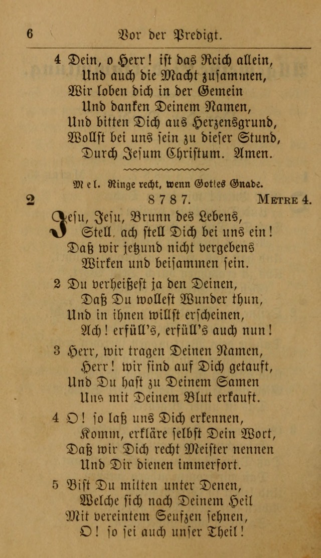 Allgemeine Lieder-Sammlung: zum Gebrauch für den privaten und öffentlichen Gottesdienst. (6th Aufl.) page 10