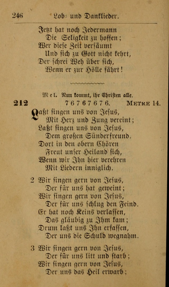 Allgemeine Lieder-Sammlung: zum Gebrauch für den privaten und öffentlichen Gottesdienst. (6th Aufl.) page 252