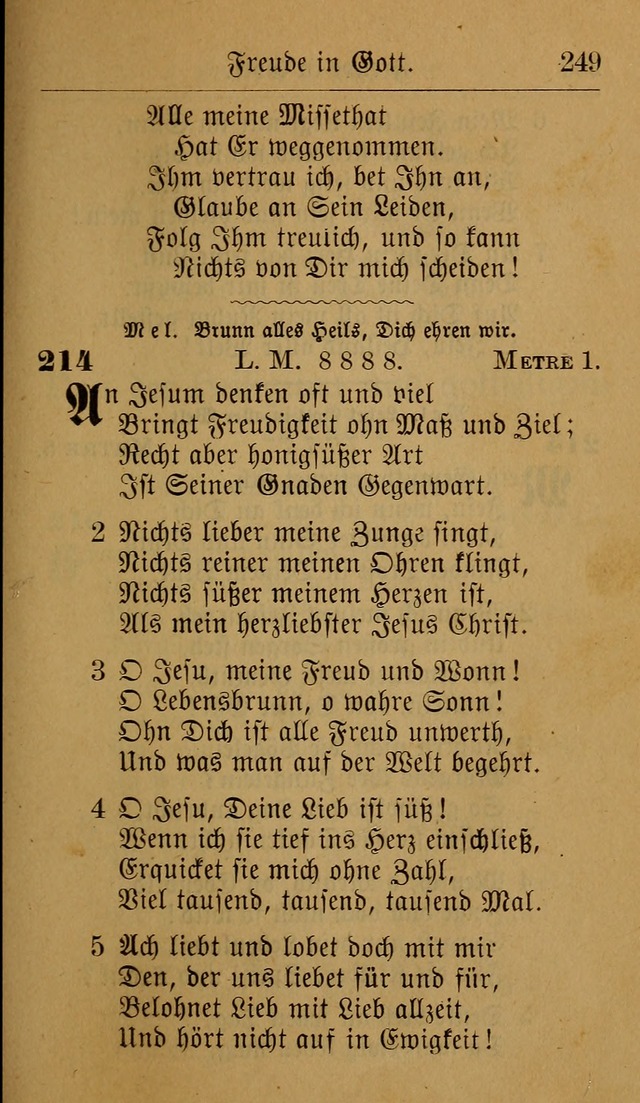Allgemeine Lieder-Sammlung: zum Gebrauch für den privaten und öffentlichen Gottesdienst. (6th Aufl.) page 255