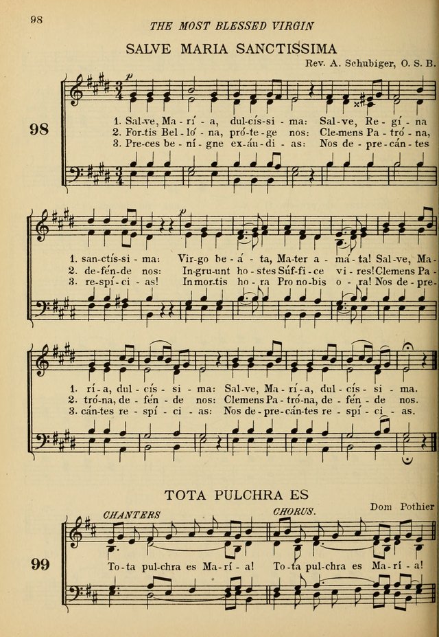 The De La Salle Hymnal: for Catholic schools and choirs page 100
