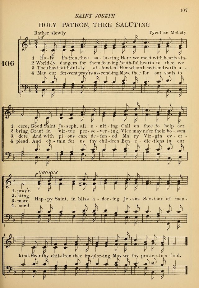 The De La Salle Hymnal: for Catholic schools and choirs page 109