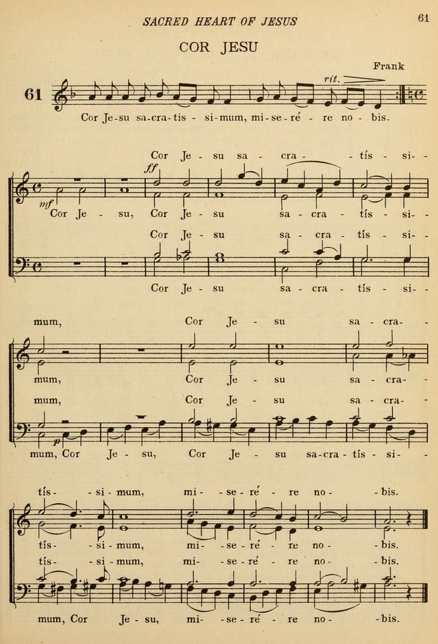 The De La Salle Hymnal: for Catholic schools and choirs page 61