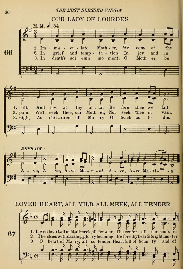 The De La Salle Hymnal: for Catholic schools and choirs page 66