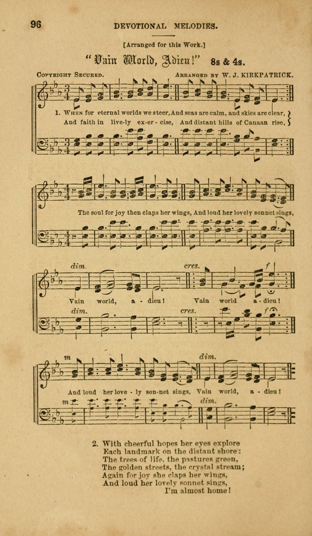 Devotional Melodies: or, a collection of original and selected tunes and hymns, designed for congregational and social worship. (2nd ed.) page 103