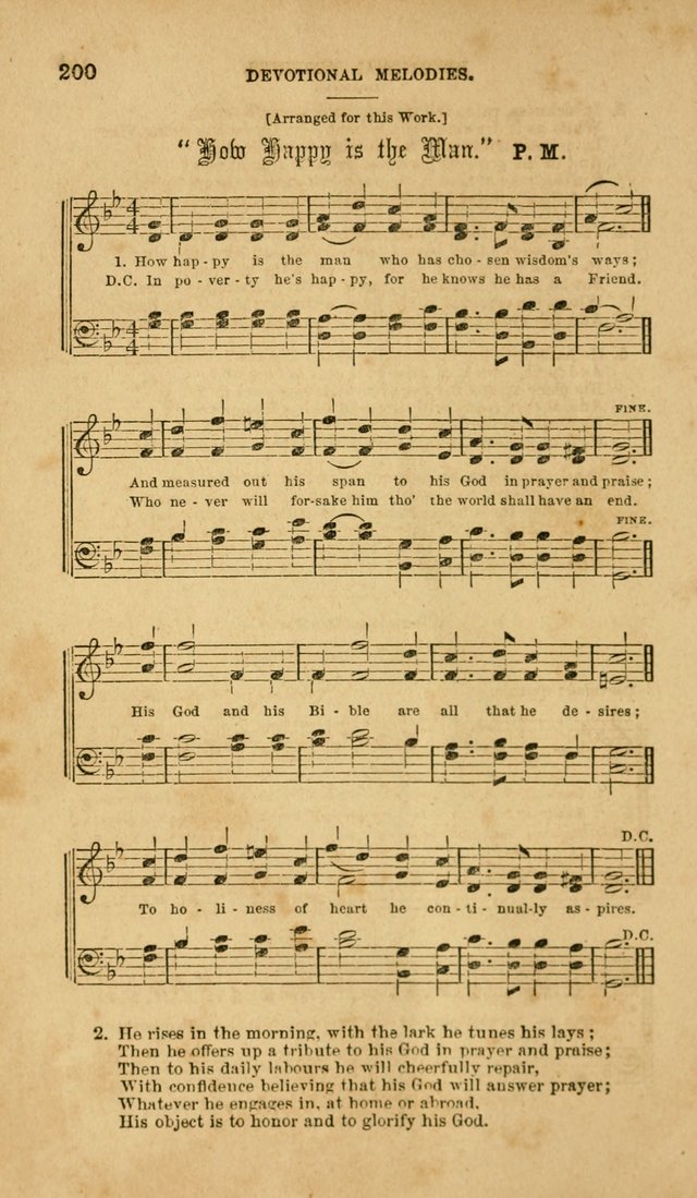 Devotional Melodies: or, a collection of original and selected tunes and hymns, designed for congregational and social worship. (2nd ed.) page 207