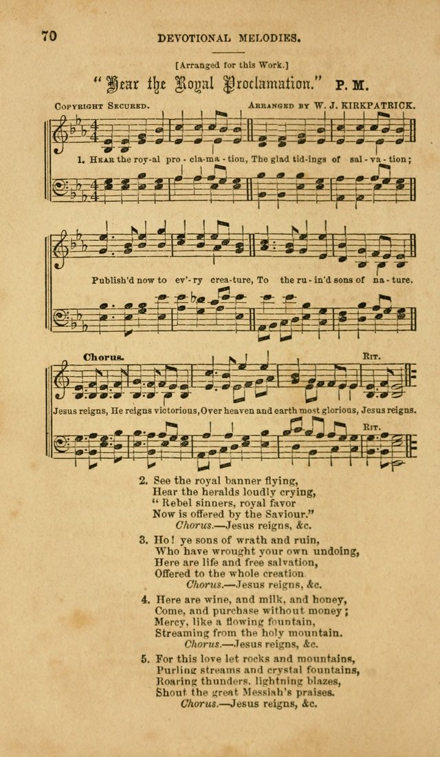 Devotional Melodies: or, a collection of original and selected tunes and hymns, designed for congregational and social worship. (2nd ed.) page 77