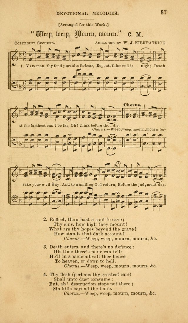 Devotional Melodies: or, a collection of original and selected tunes and hymns, designed for congregational and social worship. (2nd ed.) page 94
