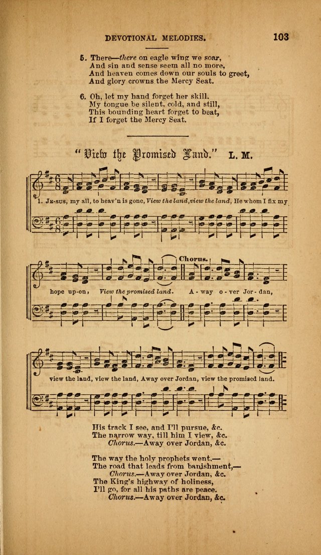 Devotional Melodies; or, a collection of original and selected tunes and hymns, designed for congregational and social worship. (3rd ed.) page 104