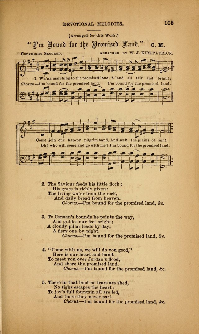 Devotional Melodies; or, a collection of original and selected tunes and hymns, designed for congregational and social worship. (3rd ed.) page 106
