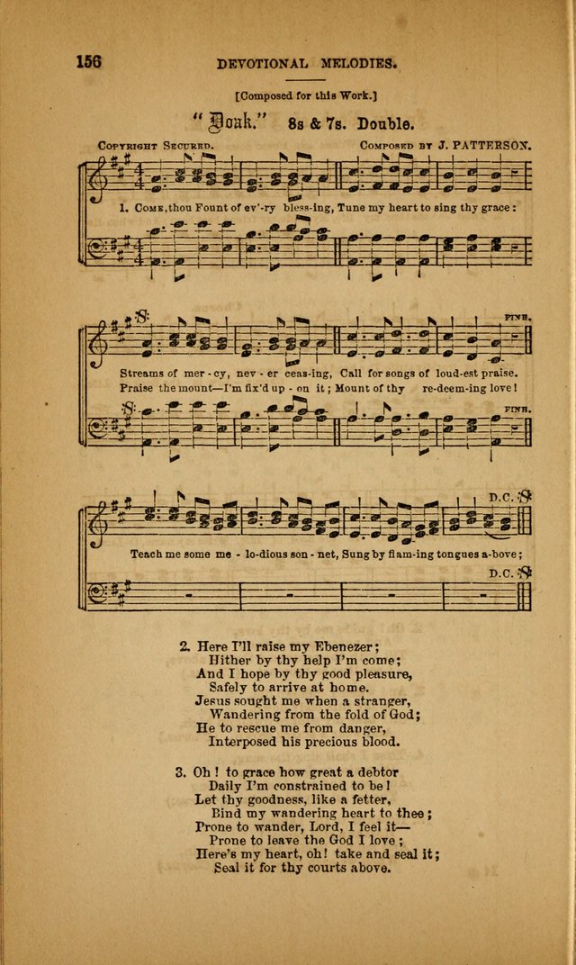 Devotional Melodies; or, a collection of original and selected tunes and hymns, designed for congregational and social worship. (3rd ed.) page 157