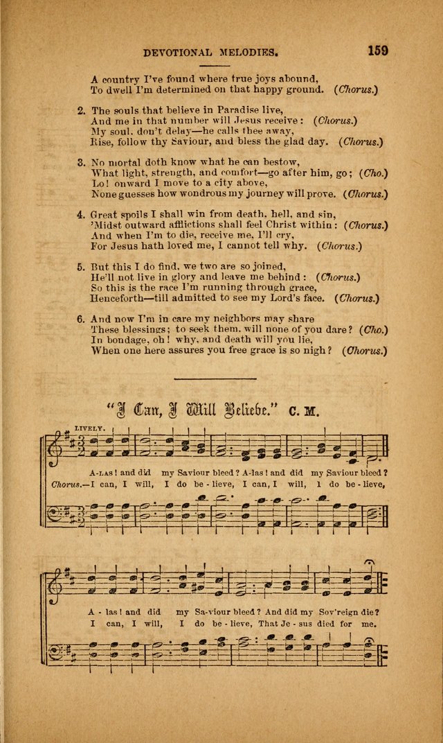 Devotional Melodies; or, a collection of original and selected tunes and hymns, designed for congregational and social worship. (3rd ed.) page 160