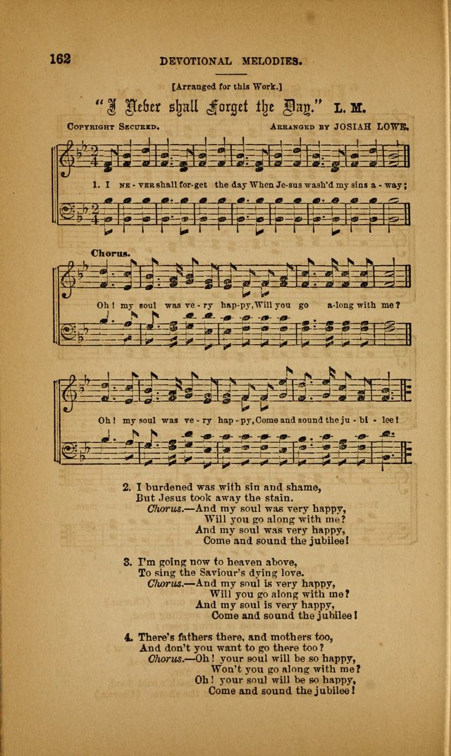 Devotional Melodies; or, a collection of original and selected tunes and hymns, designed for congregational and social worship. (3rd ed.) page 163