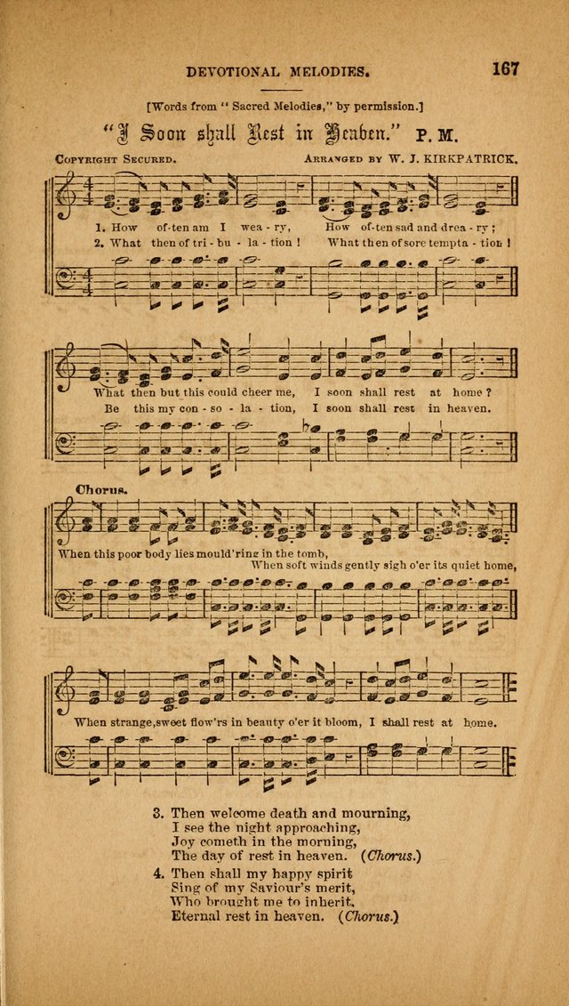 Devotional Melodies; or, a collection of original and selected tunes and hymns, designed for congregational and social worship. (3rd ed.) page 168