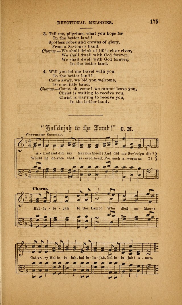 Devotional Melodies; or, a collection of original and selected tunes and hymns, designed for congregational and social worship. (3rd ed.) page 176