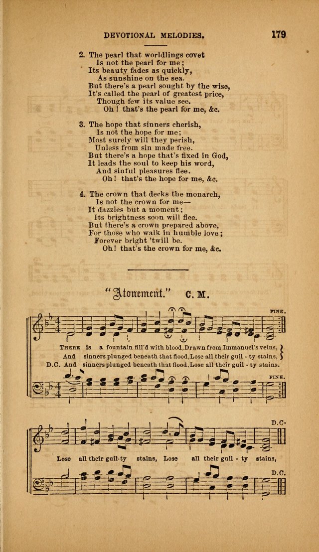 Devotional Melodies; or, a collection of original and selected tunes and hymns, designed for congregational and social worship. (3rd ed.) page 180