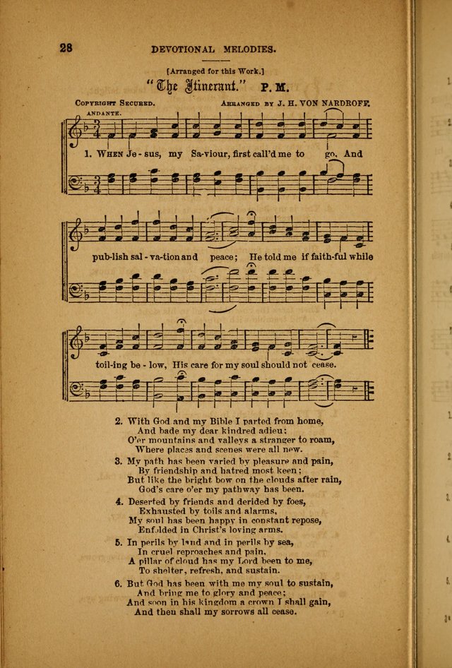 Devotional Melodies; or, a collection of original and selected tunes and hymns, designed for congregational and social worship. (3rd ed.) page 29