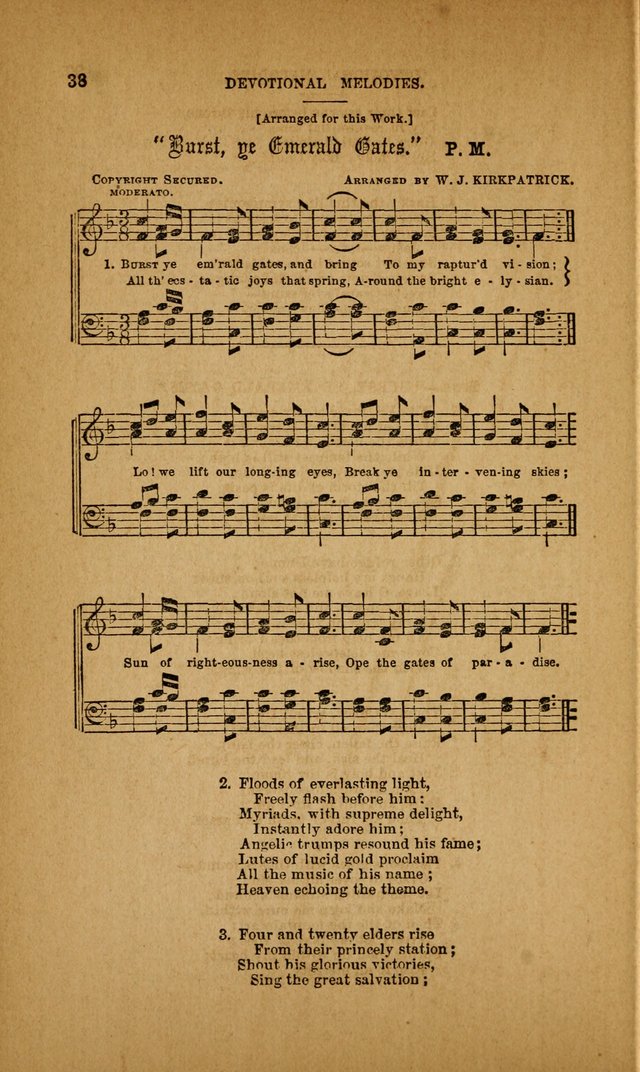 Devotional Melodies; or, a collection of original and selected tunes and hymns, designed for congregational and social worship. (3rd ed.) page 39