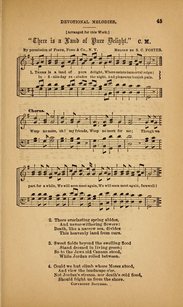 Devotional Melodies; or, a collection of original and selected tunes and hymns, designed for congregational and social worship. (3rd ed.) page 46