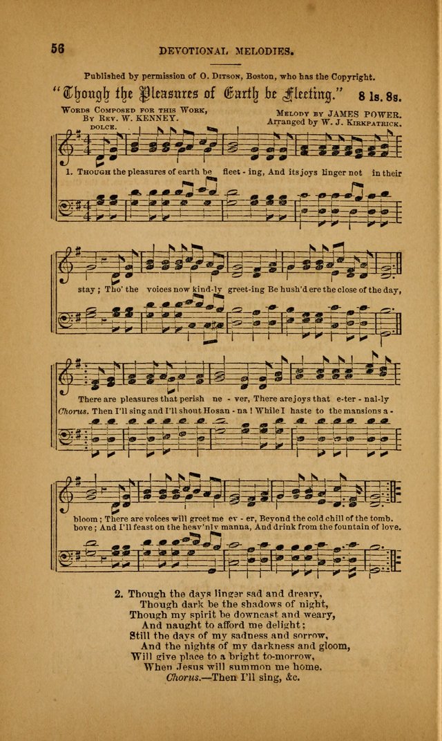 Devotional Melodies; or, a collection of original and selected tunes and hymns, designed for congregational and social worship. (3rd ed.) page 57