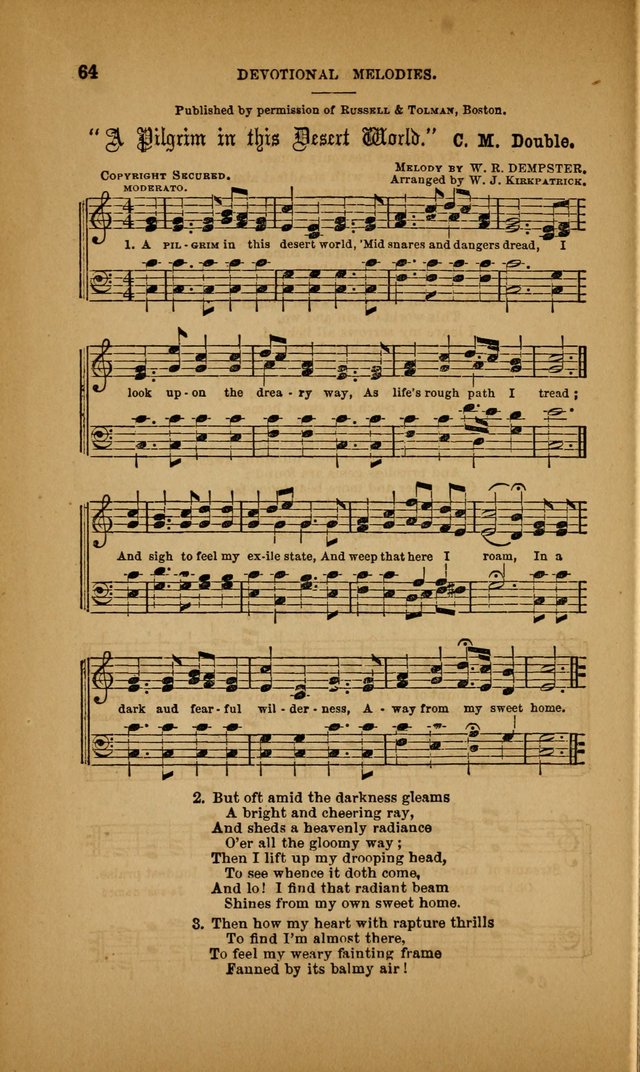 Devotional Melodies; or, a collection of original and selected tunes and hymns, designed for congregational and social worship. (3rd ed.) page 65