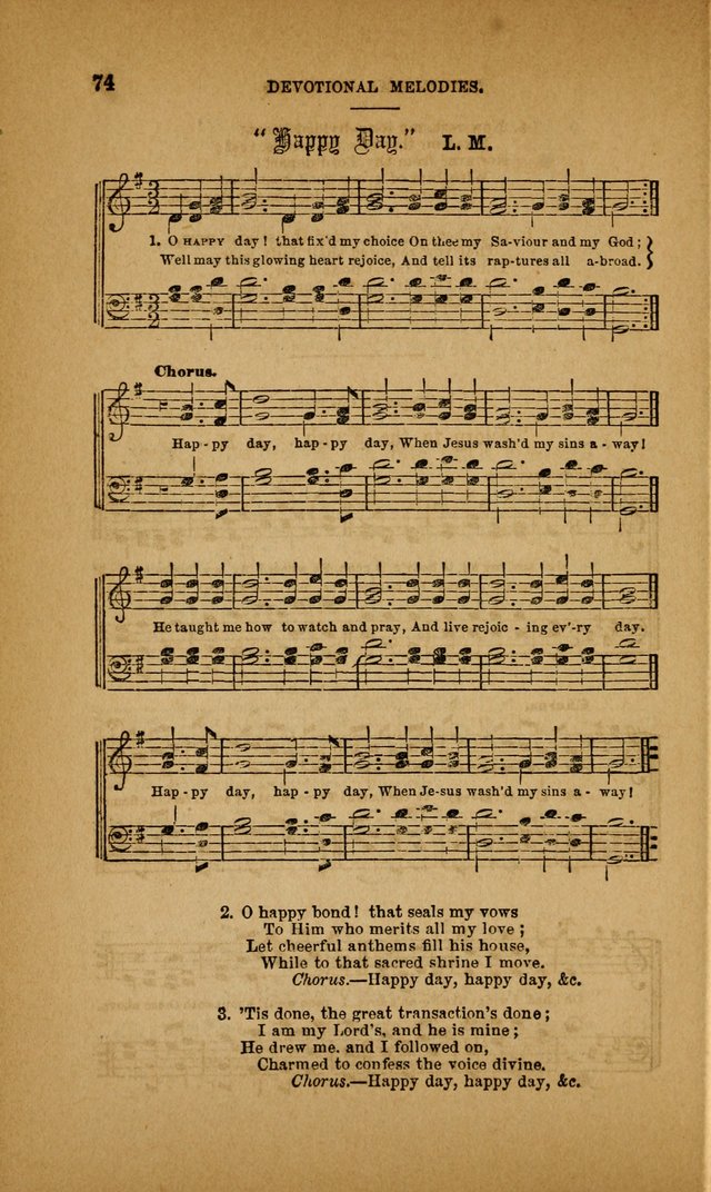 Devotional Melodies; or, a collection of original and selected tunes and hymns, designed for congregational and social worship. (3rd ed.) page 75