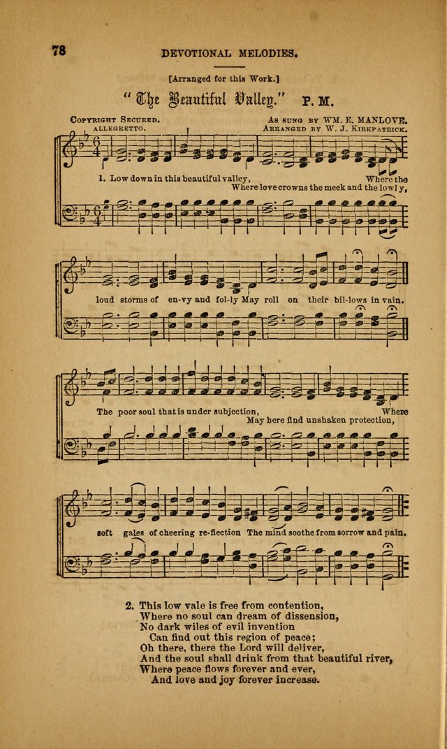 Devotional Melodies; or, a collection of original and selected tunes and hymns, designed for congregational and social worship. (3rd ed.) page 79