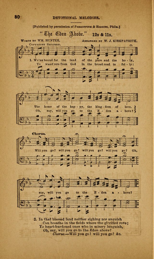 Devotional Melodies; or, a collection of original and selected tunes and hymns, designed for congregational and social worship. (3rd ed.) page 81