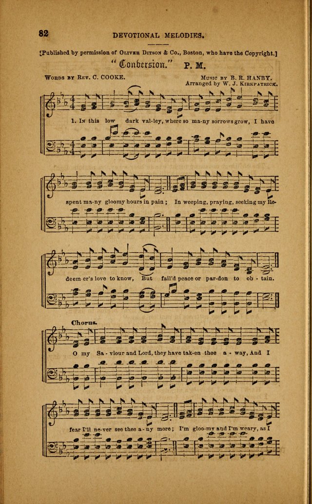 Devotional Melodies; or, a collection of original and selected tunes and hymns, designed for congregational and social worship. (3rd ed.) page 83
