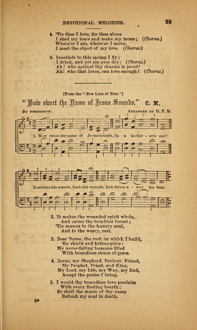 Devotional Melodies; or, a collection of original and selected tunes and hymns, designed for congregational and social worship. (3rd ed.) page 90
