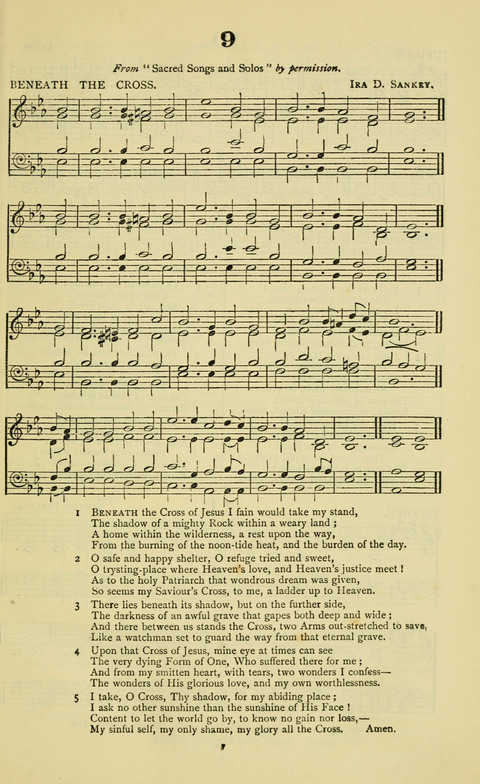 The Durham Mission Tune Book: with supplement, containting one hundred and fifty-nine hymn tunes, chants and litanies for the durham mission hymn-book (2nd ed.) page 7