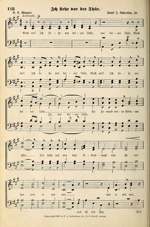 Die Palme No. 3: für Kirchen-Chöre, Sänger, u.s.w. page 118