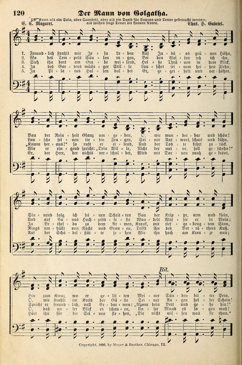 Die Palme No. 3: für Kirchen-Chöre, Sänger, u.s.w. page 120