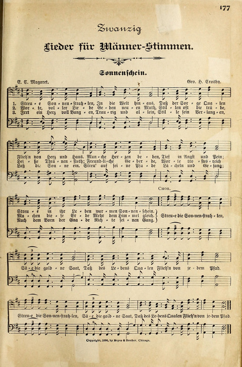 Die Palme No. 3: für Kirchen-Chöre, Sänger, u.s.w. page 177
