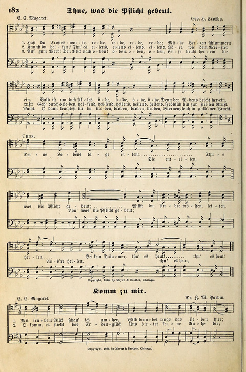 Die Palme No. 3: für Kirchen-Chöre, Sänger, u.s.w. page 182