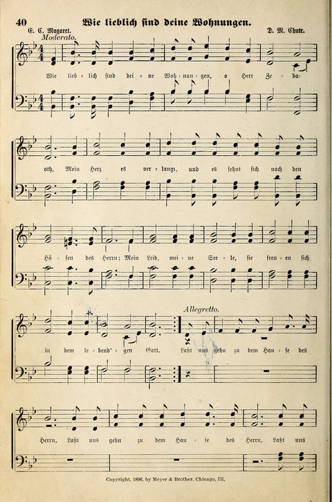 Die Palme No. 3: für Kirchen-Chöre, Sänger, u.s.w. page 40
