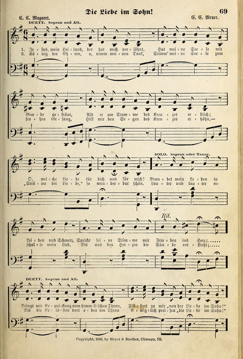 Die Palme No. 3: für Kirchen-Chöre, Sänger, u.s.w. page 69