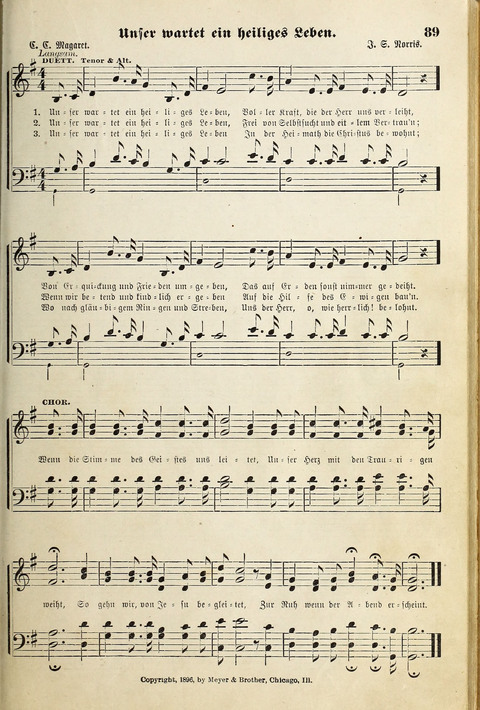 Die Palme No. 3: für Kirchen-Chöre, Sänger, u.s.w. page 89