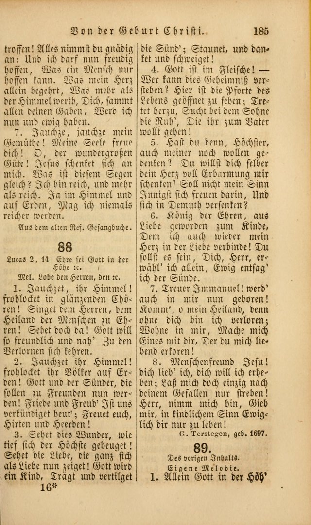 Die Psalmen Davids: nebst einer Sammlung Geistlicher lieder für Oeffentlichen und Privat-Gottesdienst page 185