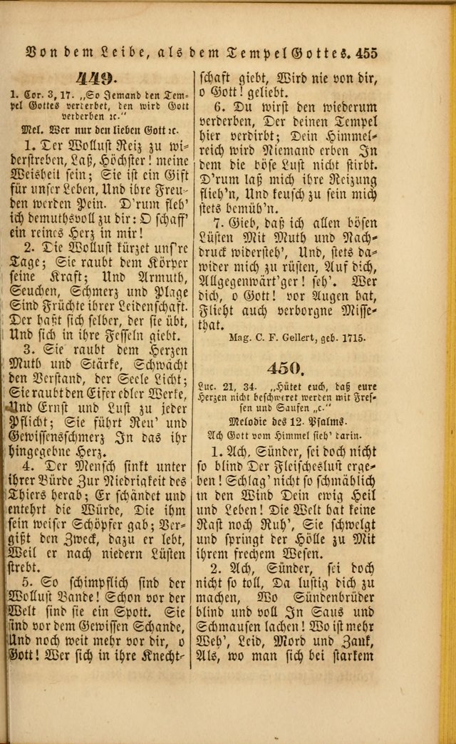 Die Psalmen Davids: nebst einer Sammlung Geistlicher lieder für Oeffentlichen und Privat-Gottesdienst page 457