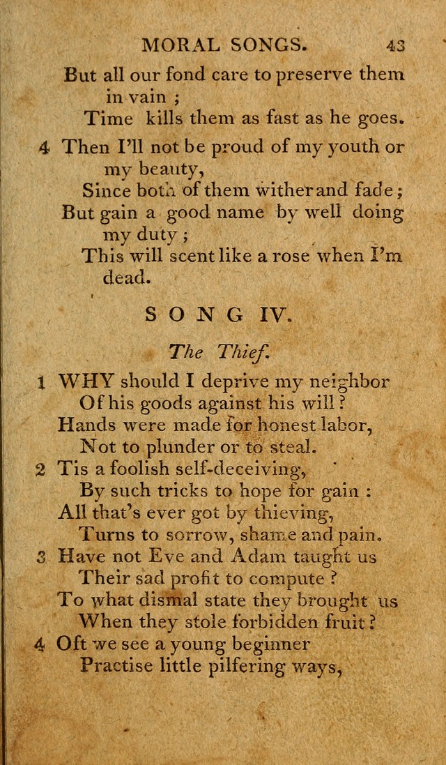 Divine Songs: attempted in easy language, for the use of children page 43