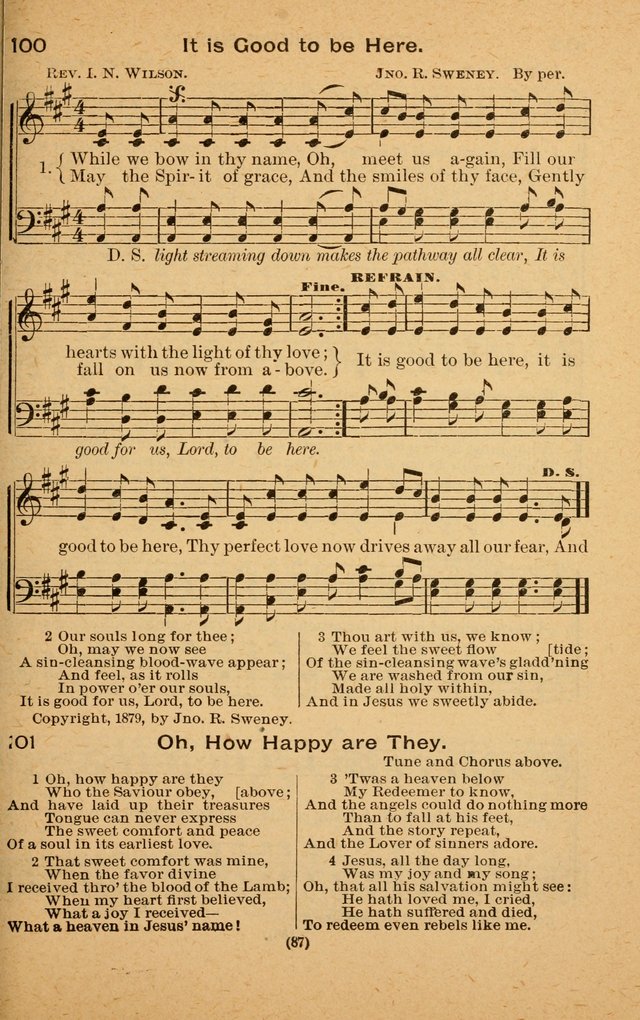 The Evangelist No. 3: for revival, praise and prayer meetings or Sunday schools  (Music edition) page 87