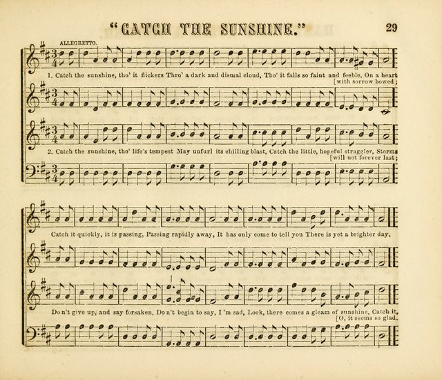 Early Blossoms: a collection of music for Sabbath schools, with rudiments page 29
