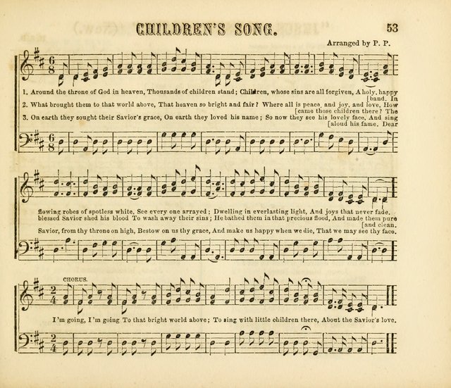 Early Blossoms: a collection of music for Sabbath schools, with rudiments page 53