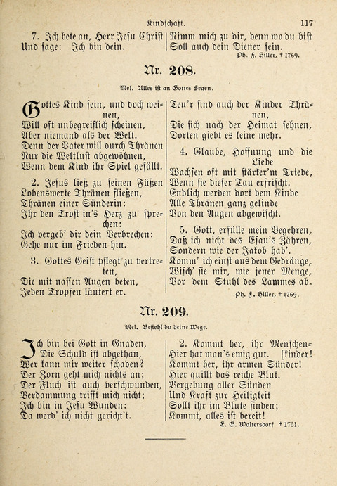 Evangelisches Gesangbuch: für die deutschen Congregational-Gemeinden von Nork-Amerika page 117