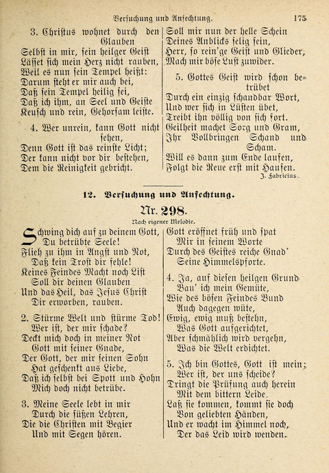 Evangelisches Gesangbuch: für die deutschen Congregational-Gemeinden von Nork-Amerika page 175