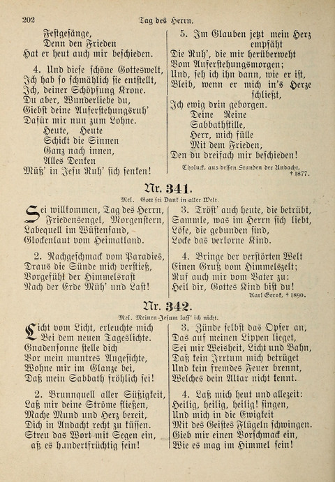 Evangelisches Gesangbuch: für die deutschen Congregational-Gemeinden von Nork-Amerika page 202